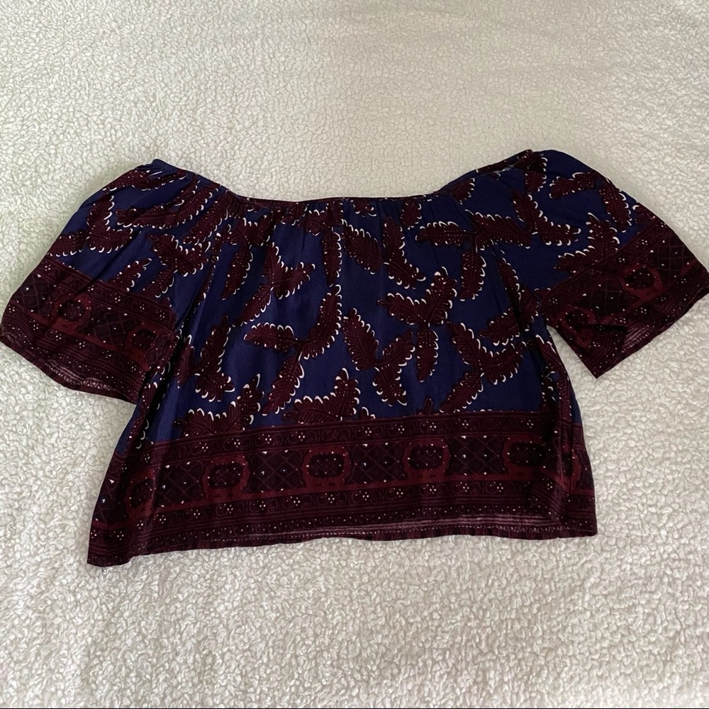 Forever 21 Patterned Off the Shoulder Top